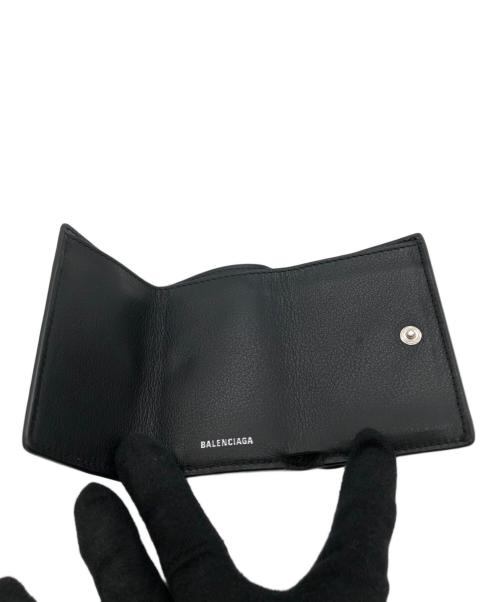 BALENCIAGA（バレンシアガ）BALENCIAGA (バレンシアガ) ペーパーミニウォレット ブラックの古着・服飾アイテム