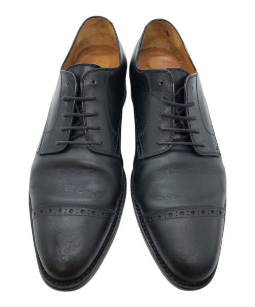 Jalan Sriwijaya（ジャランスリウァヤ）Jalan Sriwijaya (ジャランスリウァヤ) プレーントゥシューズ ブラック サイズ:SIZE 8の古着・服飾アイテム