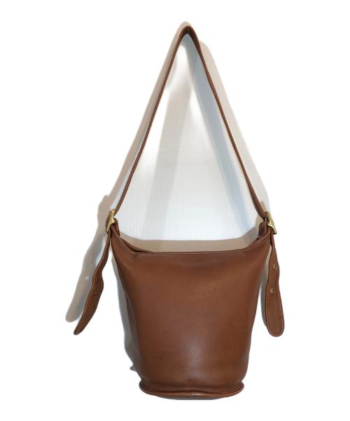 COACH（コーチ）COACH (コーチ) レザーショルダーバッグ ブラウンの古着・服飾アイテム