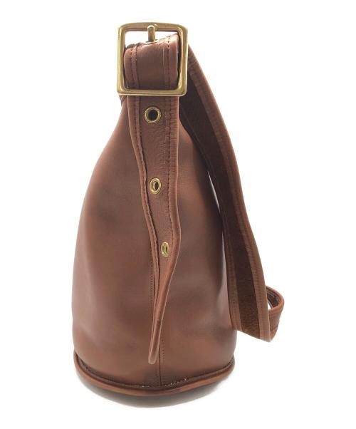 COACH（コーチ）COACH (コーチ) レザーショルダーバッグ ブラウンの古着・服飾アイテム