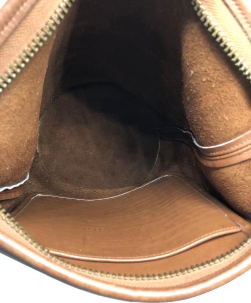 COACH（コーチ）COACH (コーチ) レザーショルダーバッグ ブラウンの古着・服飾アイテム