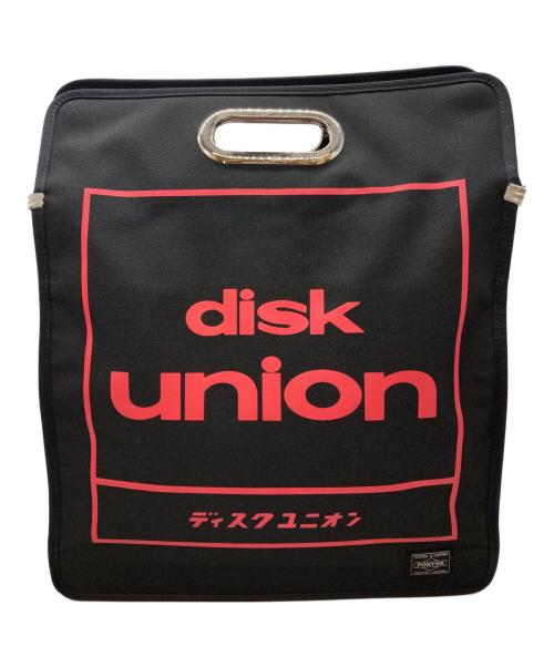PORTER（ポーター）PORTER (ポーター) DISK UNION (ディスクユニオン) キャリングバッグEPレコードバッグ ブラックの古着・服飾アイテム