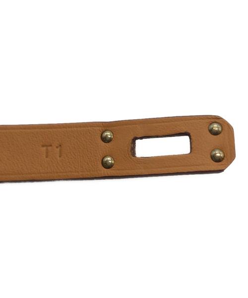 HERMES（エルメス）HERMES (エルメス) レザーブレスレット ミニ・ケリー ブラウン サイズ:下記参照の古着・服飾アイテム