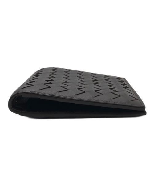 BOTTEGA VENETA（ボッテガベネタ）BOTTEGA VENETA (ボッテガベネタ) イントレチャート 二つ折り財布 ブラウン サイズ:下記参照の古着・服飾アイテム