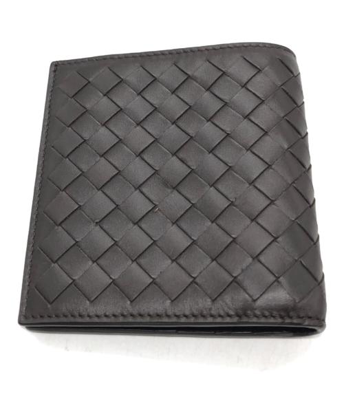 BOTTEGA VENETA（ボッテガベネタ）BOTTEGA VENETA (ボッテガベネタ) イントレチャート 二つ折り財布 ブラウン サイズ:下記参照の古着・服飾アイテム