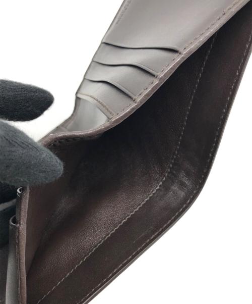 BOTTEGA VENETA（ボッテガベネタ）BOTTEGA VENETA (ボッテガベネタ) イントレチャート 二つ折り財布 ブラウン サイズ:下記参照の古着・服飾アイテム