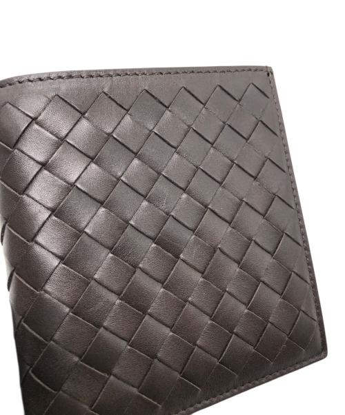 BOTTEGA VENETA（ボッテガベネタ）BOTTEGA VENETA (ボッテガベネタ) イントレチャート 二つ折り財布 ブラウン サイズ:下記参照の古着・服飾アイテム