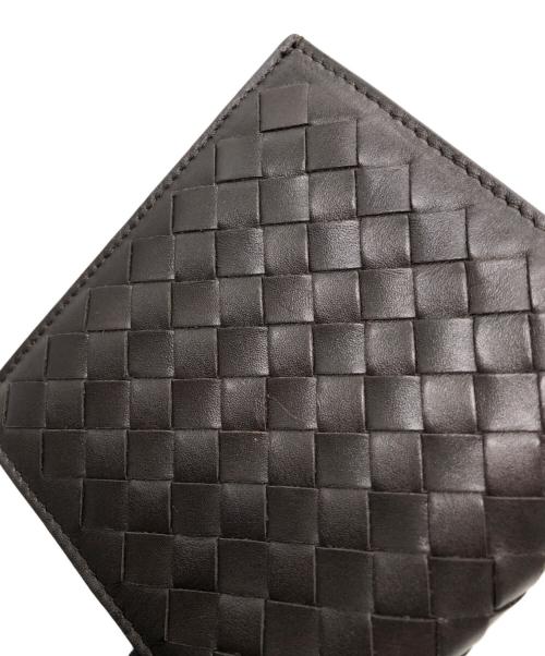 BOTTEGA VENETA（ボッテガベネタ）BOTTEGA VENETA (ボッテガベネタ) イントレチャート 二つ折り財布 ブラウン サイズ:下記参照の古着・服飾アイテム