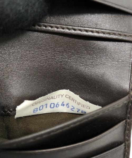 BOTTEGA VENETA（ボッテガベネタ）BOTTEGA VENETA (ボッテガベネタ) イントレチャート 二つ折り財布 ブラウン サイズ:下記参照の古着・服飾アイテム