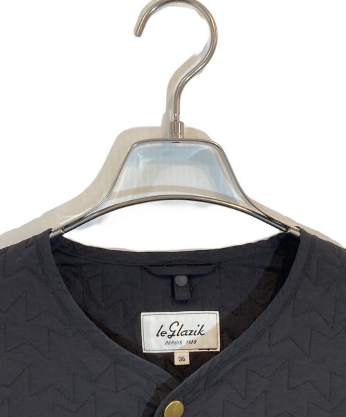 LE GLAZIK（ル グラジック）LE GLAZIK (ル グラジック) スパンナイロンタフタ カラーレス キルティングジャケット ブラック サイズ:SIZE 36の古着・服飾アイテム
