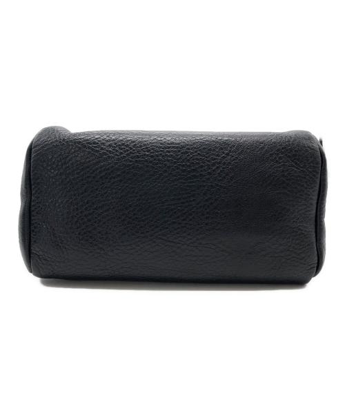 HIROFU（ヒロフ）HIROFU (ヒロフ) レザーショルダーバッグ ブラックの古着・服飾アイテム