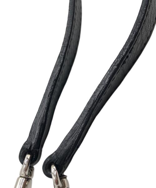 HIROFU（ヒロフ）HIROFU (ヒロフ) レザーショルダーバッグ ブラックの古着・服飾アイテム