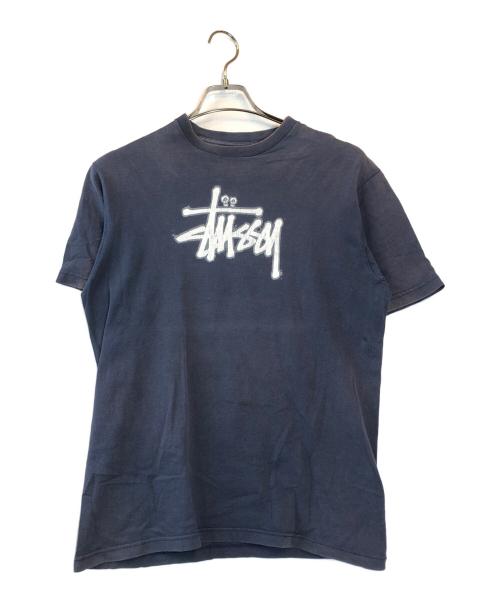 OLD STUSSY（オールドステューシー）old stussy (オールドステューシー) Tシャツ ネイビー サイズ:Mediumの古着・服飾アイテム