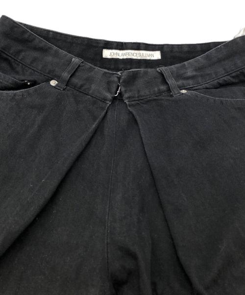 JOHN LAWRENCE SULLIVAN（ジョン ローレンス サリバン）JOHN LAWRENCE SULLIVAN (ジョン ローレンス サリバン) フロントタックワイドデニムパンツ ブラック サイズ:42の古着・服飾アイテム