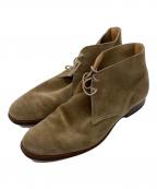 Crockett & Jones×BEAMS Fクロケット＆ジョーンズ×ビームスエフ）の古着「BAYSWATER スウェードチャッカブーツ」｜ベージュ