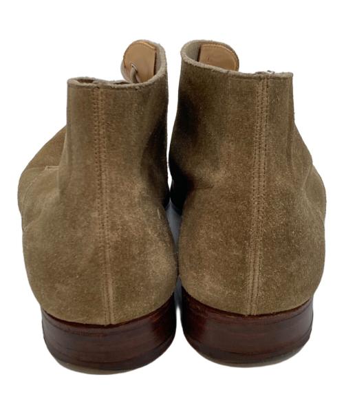 Crockett & Jones（クロケット＆ジョーンズ）Crockett & Jones (クロケット＆ジョーンズ) BEAMS F (ビームスエフ) BAYSWATER スウェードチャッカブーツ ベージュ サイズ:SIZE 7.5の古着・服飾アイテム