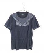 FENDIフェンディ）の古着「T-SHIRT MOSTRO V SELLERIA」｜ネイビー