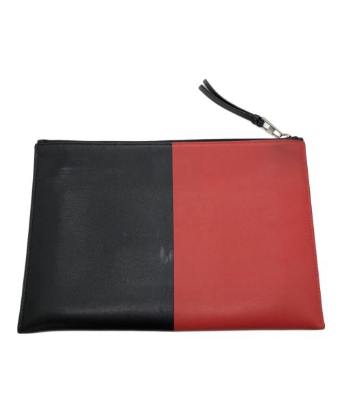 LOEWE（ロエベ）LOEWE (ロエベ) ドードー フラットポーチ レッド×ブラック サイズ:下記参照の古着・服飾アイテム