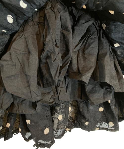 crinkle（クリンクル）crinkle (クリンクル) キャミソールドッドブラウス ブラック サイズ:Fの古着・服飾アイテム