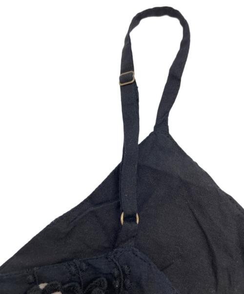 crinkle（クリンクル）crinkle (クリンクル) キャミソールドッドブラウス ブラック サイズ:Fの古着・服飾アイテム