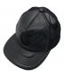 COOTIE PRODUCTIONS（クーティープロダクツ）の古着「Faux Leather 5 Panel Mesh Cap」｜ブラック
