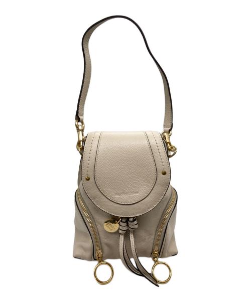 SEE BY CHLOE（シーバイクロエ）SEE BY CHLOE (シーバイクロエ) ミニリュック ベージュの古着・服飾アイテム