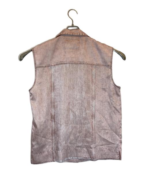 DIESEL（ディーゼル）DIESEL (ディーゼル) C-Mohja デニム ノースリーブ シャツ ピンク サイズ:SIZE 38の古着・服飾アイテム