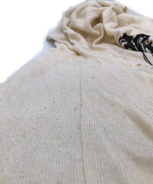 KAMIYA（カミヤ）KAMIYA (カミヤ) PRINTED KNIT TEE アイボリー サイズ:SIZE Mの古着・服飾アイテム