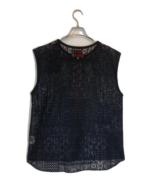 ORIMI（オリミ）orimi (オリミ) HAND EMBROIDERY CROSS TOP ブラック サイズ:SIZE 2の古着・服飾アイテム