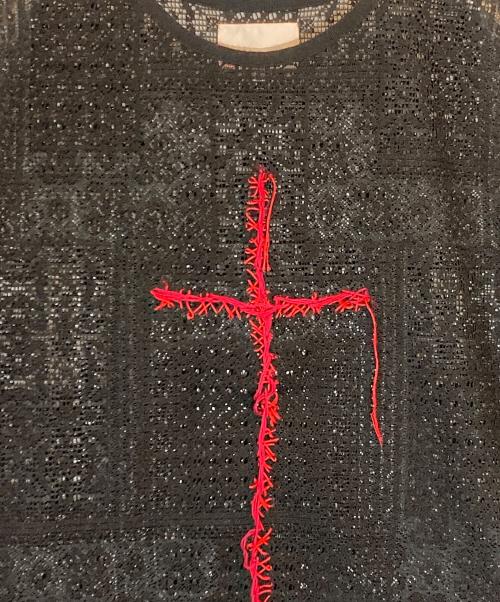 ORIMI（オリミ）orimi (オリミ) HAND EMBROIDERY CROSS TOP ブラック サイズ:SIZE 2の古着・服飾アイテム