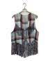 SUGARHILL（シュガーヒル）の古着「OMBRE PANAMA FRINGE VEST」｜ブルー×ピンク