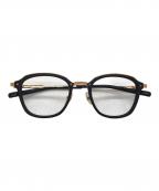 999.9フォーナインズ）の古着「メガネフレーム」｜ブラック×ゴールド