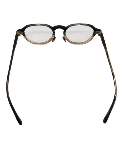 OLIVER PEOPLES（オリバーピープルズ）OLIVER PEOPLES (オリバーピープルズ) メガネフレーム ブラック×ベージュ サイズ:48■21-145の古着・服飾アイテム