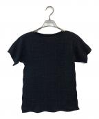 ISSEY MIYAKE WHITE LABELイッセイミヤケホワイトレーベル）の古着「プリーツカットソー」｜ブラック