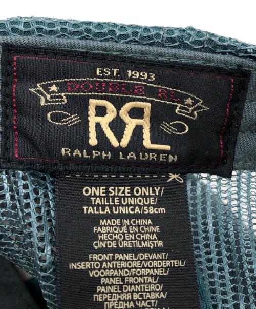 RRL（ダブルアールエル）RRL (ダブルアールエル) ロゴパッチトラッカーキャップ グリーン サイズ:下記参照の古着・服飾アイテム