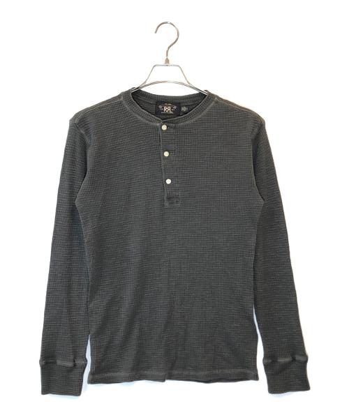 RRL（ダブルアールエル）RRL (ダブルアールエル) HENLEY NECK THERMAL SHIRTS グレー サイズ:SIZE XSの古着・服飾アイテム