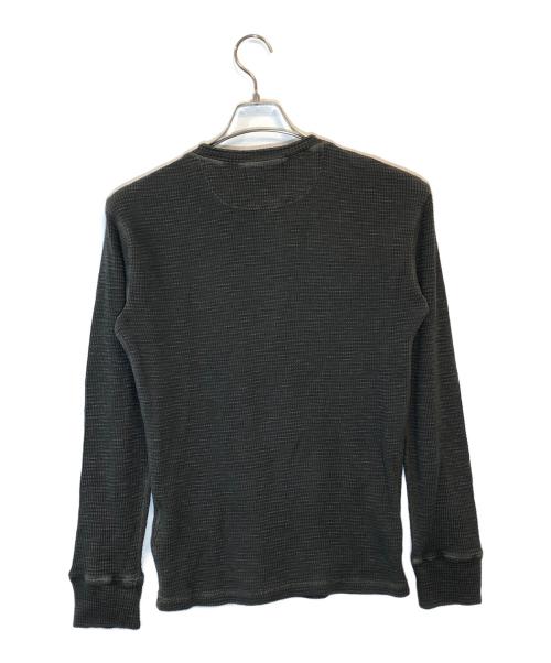 RRL（ダブルアールエル）RRL (ダブルアールエル) HENLEY NECK THERMAL SHIRTS グレー サイズ:SIZE XSの古着・服飾アイテム
