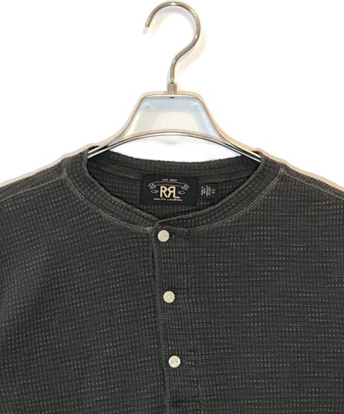 RRL（ダブルアールエル）RRL (ダブルアールエル) HENLEY NECK THERMAL SHIRTS グレー サイズ:SIZE XSの古着・服飾アイテム
