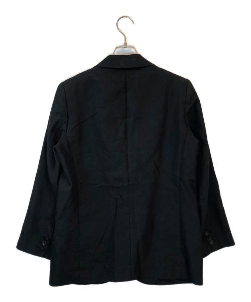 BACCA（バッカ）BACCA (バッカ) リネンモヘヤ ピークドラペルジャケット ブラック サイズ:SIZE 36の古着・服飾アイテム