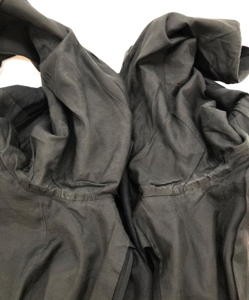 BACCA（バッカ）BACCA (バッカ) リネンモヘヤ ピークドラペルジャケット ブラック サイズ:SIZE 36の古着・服飾アイテム