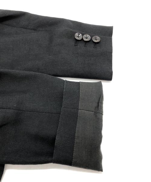 BACCA（バッカ）BACCA (バッカ) リネンモヘヤ ピークドラペルジャケット ブラック サイズ:SIZE 36の古着・服飾アイテム