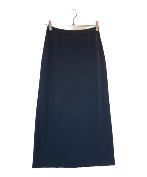 DES PRES（デ プレ）DES PRES (デ プレ) マットレーヨンストレッチ Iラインスカート ネイビー サイズ:SIZE Freeの古着・服飾アイテム