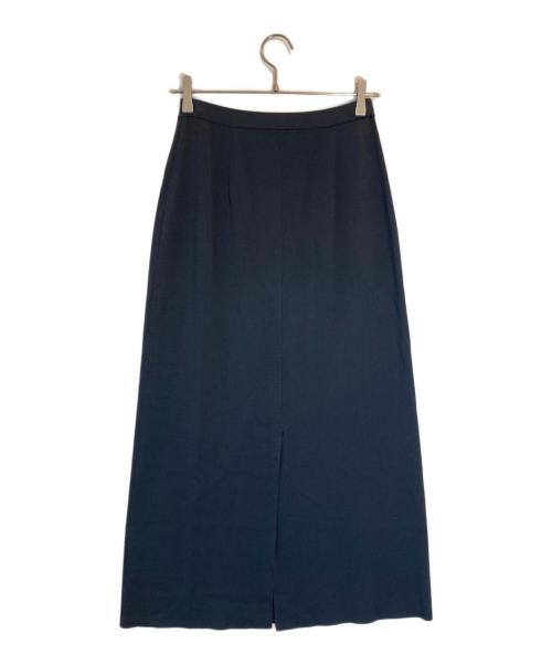DES PRES（デ プレ）DES PRES (デ プレ) マットレーヨンストレッチ Iラインスカート ネイビー サイズ:SIZE Freeの古着・服飾アイテム