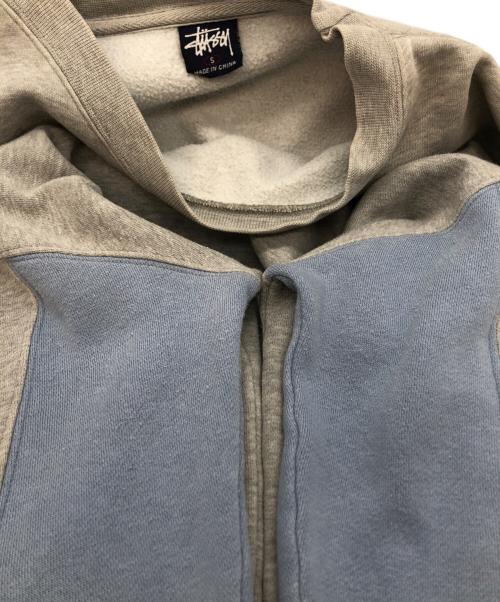 stussy（ステューシー）stussy (ステューシー) バイカラースウェット グレー×ブルー サイズ:SIZE Sの古着・服飾アイテム