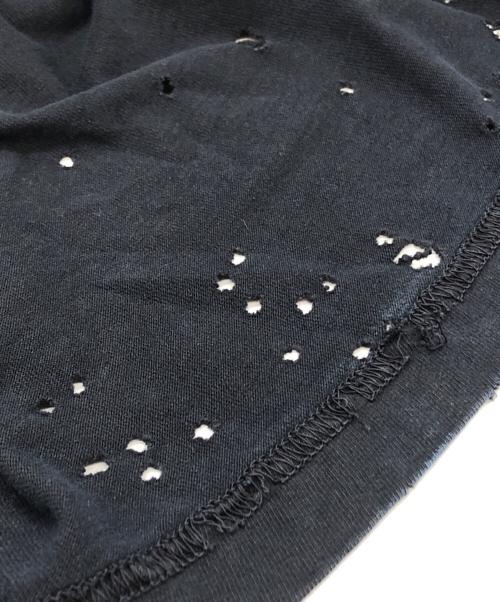 DIESEL（ディーゼル）DIESEL (ディーゼル) クラッシュ加工L/S TEE ネイビー サイズ:SIZE Sの古着・服飾アイテム