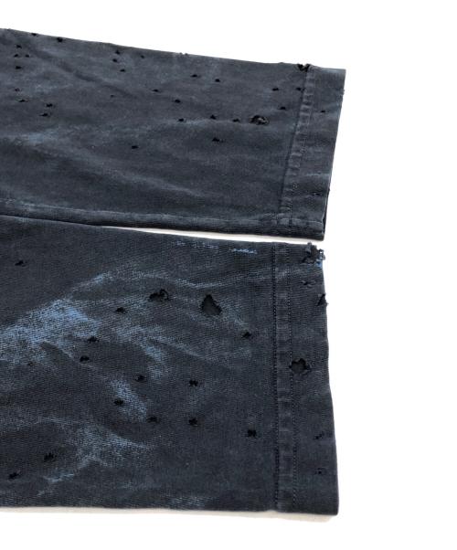 DIESEL（ディーゼル）DIESEL (ディーゼル) クラッシュ加工L/S TEE ネイビー サイズ:SIZE Sの古着・服飾アイテム