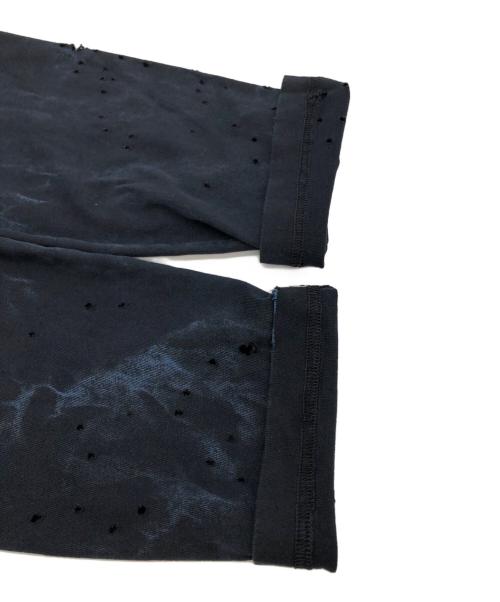 DIESEL（ディーゼル）DIESEL (ディーゼル) クラッシュ加工L/S TEE ネイビー サイズ:SIZE Sの古着・服飾アイテム