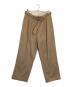 Graphpaper（グラフペーパー）の古着「Hard Twill Belted Pants」｜ブラウン