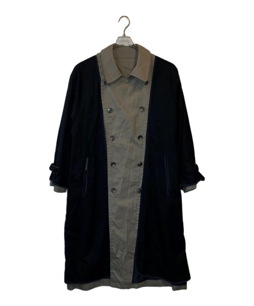 YOKE（ヨーク）YOKE (ヨーク) REVERSIBLE TRENCH COAT カーキ×ブラック サイズ:2の古着・服飾アイテム