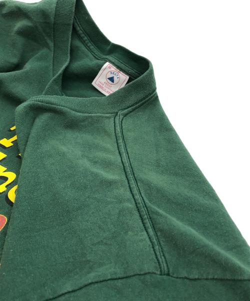 DELTA（デルタ）DELTA (デルタ) スヌーピープリントTシャツ グリーン サイズ:XLの古着・服飾アイテム